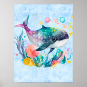 Leuke Onderwaterwalvis Poster (Voorkant)