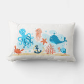 Leuke onderwaterwereld. Aquatisch. Leven op zee Kussen (Voorkant)