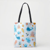 Leuke onderwaterwereld. Aquatisch. Leven op zee Tote Bag (Voorkant)