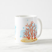 Leuke onderwaterwereld. Het leven in de oceaan. Ro Koffiemok (Voorkant rechts)