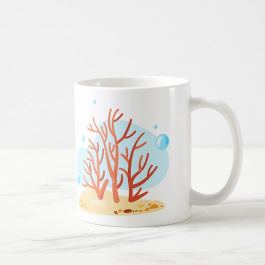 Leuke onderwaterwereld. Het leven in de oceaan. Ro Koffiemok (Rechts)