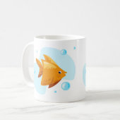 Leuke onderwaterwereld. Het leven in de oceaan. Vi Koffiemok (Voorkant links)