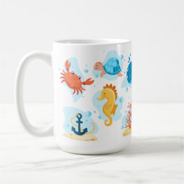 Leuke onderwaterwereld. Leven op zee Koffiemok