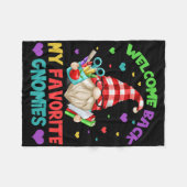 Leuke Onderwijzer Kabouter T-shirt - Schattig Welk Fleece Deken (Voorkant (Horizontaal))