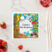 Leuke onderzee kids verjaardagsfeestje servetten (Insitu)