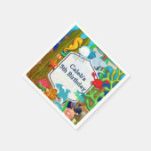Leuke onderzee kids verjaardagsfeestje servetten (Hoek)