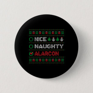Leuke Ondeugende ALARCON Kerstlijst Lelijk Ronde Button 5,7 Cm