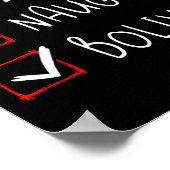 Leuke ondeugende Boliviaanse kerst Bolivia Roots H Poster (Hoek)