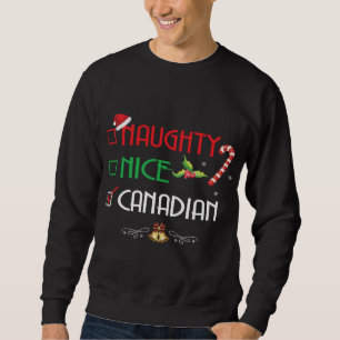 Leuke Ondeugende Canadese Groep Matching Christmas Trui
