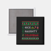 Leuke Ondeugende Colombiaanse Kerstmis Checklist C Magneet (Voorkant / Achterkant)