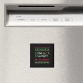 Leuke Ondeugende Colombiaanse Kerstmis Checklist C Magneet (Insitu (Vaatwasser))