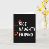 Leuke Ondeugende Filippijnse Kerstmis Filippijnen  Kaart (Gele Bloem)