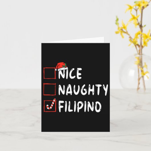 Leuke Ondeugende Filippijnse Kerstmis Filippijnen  Kaart (Gele Bloem)
