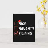 Leuke Ondeugende Filippijnse Kerstmis Filippijnen  Kaart (Gele Bloem)