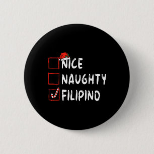 Leuke Ondeugende Filippijnse Kerstmis Filippijnen Ronde Button 5,7 Cm