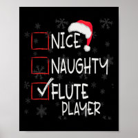 Leuke Ondeugende Fluit Speler Lijst Kerstmis Santa