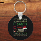 Leuke ondeugende ik heb geen spijt van lelijke tru sleutelhanger (Voorkant)