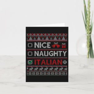 Leuke Ondeugende Italiaanse Grappige Kerstmis Fami Kaart