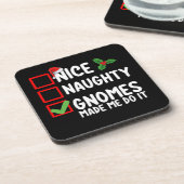 Leuke ondeugende kabouters lieten me het doen Kers Bier Onderzetter (Linkerzijde)