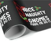 Leuke ondeugende kabouters lieten me het doen Kers Cadeaupapier (Rol Hoek)