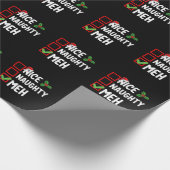 Leuke Ondeugende Meh Grappige Kerstlijst Vakantie Cadeaupapier (Hoek)