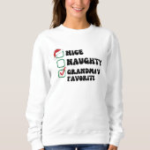 Leuke ondeugende oma's favoriete leuke matching trui (Voorkant)