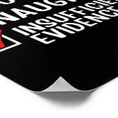 Leuke ondeugende onvoldoende bewijs advocaat Kerst Poster (Hoek)