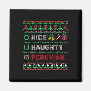 Leuke Ondeugende Peruaanse Kerstmis Checklist Peru Magneet