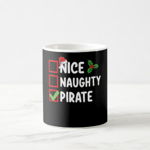 Leuke Ondeugende Pirate Familie Matching Kerstlijs Koffiemok