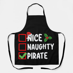 Leuke Ondeugende Pirate Familie Matching Kerstlijs Schort