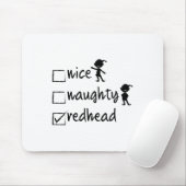 Leuke Ondeugende Redhead - Xmas Gift Idee Grappige Muismat (Met muis)