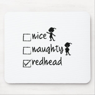 Leuke Ondeugende Redhead - Xmas Gift Idee Grappige Muismat