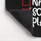 Leuke Ondeugende Voetbalspeler Leuk Voetbal Kerstm Muismat (Hoek)