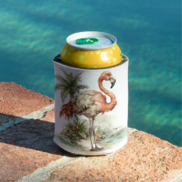 LEUKE ONGESTRUCTUREERDE ZOMERSTRANDSCÈNE MET FLAMI BLIKJESKOELER