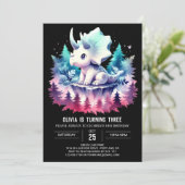 Leuke online Triceratops Verjaardag Kaart (Staand voorkant)