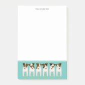 Leuke onruststokers Jack Russell Terriers line-up Post-it® Notes (Voorkant)