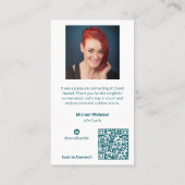 Leuke ontmoeting met u - Life Coach Company Blauwg Visitekaartje (Achterkant)