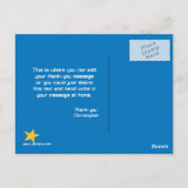 Leuke ontploffing uit ruimteschip jongens dank je  briefkaart (Achterkant)