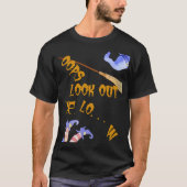 Leuke Oops Halloween heks viel van bezem T-shirt (Voorkant)