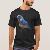 Leuke oosterse bluebird zonsondergang t-shirt (Voorkant)