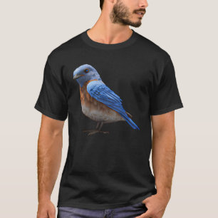 Leuke oosterse bluebird zonsondergang t-shirt