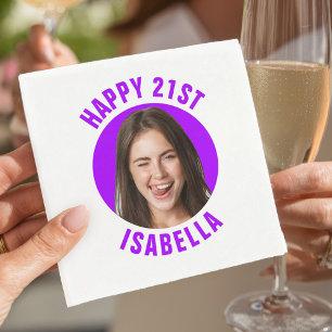 Leuke op maat gemaakte foto Gefeliciteerd met je 2 Servet