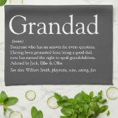 Leuke Opa Opa Papa Definitie Citaat Theedoek (Gevouwen)