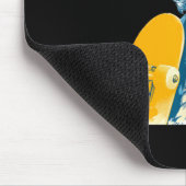 Leuke opa-skateboardkleuren grafisch muismat (Hoek)