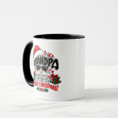 Leuke opa speelse kerst dankbaarheid cadeau mok (Voorkant links)