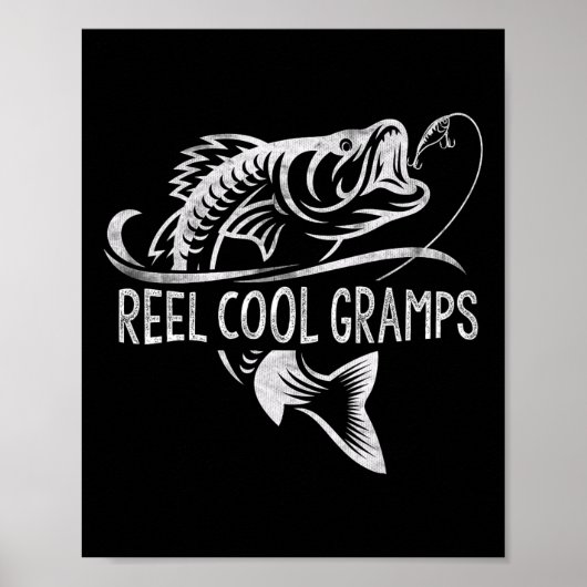 Leuke Opa Visserij Cadeaus Opa Vaderdag Poster (Voorkant)