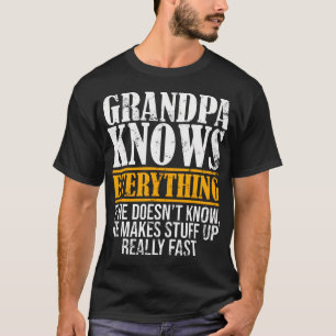 Leuke Opa Weet Alles Voor Vaderdag T-Shirt