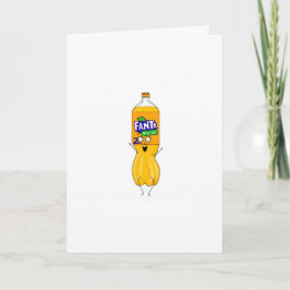 Leuke, oranje drank thema kaart