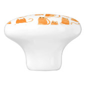 Leuke Oranje Ginger Cat Keramische Knop (Zijkant)
