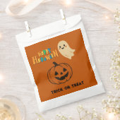 Leuke oranje Halloween kinder Ghost & Pumpkin Part Bedankzakje (Geknipt)